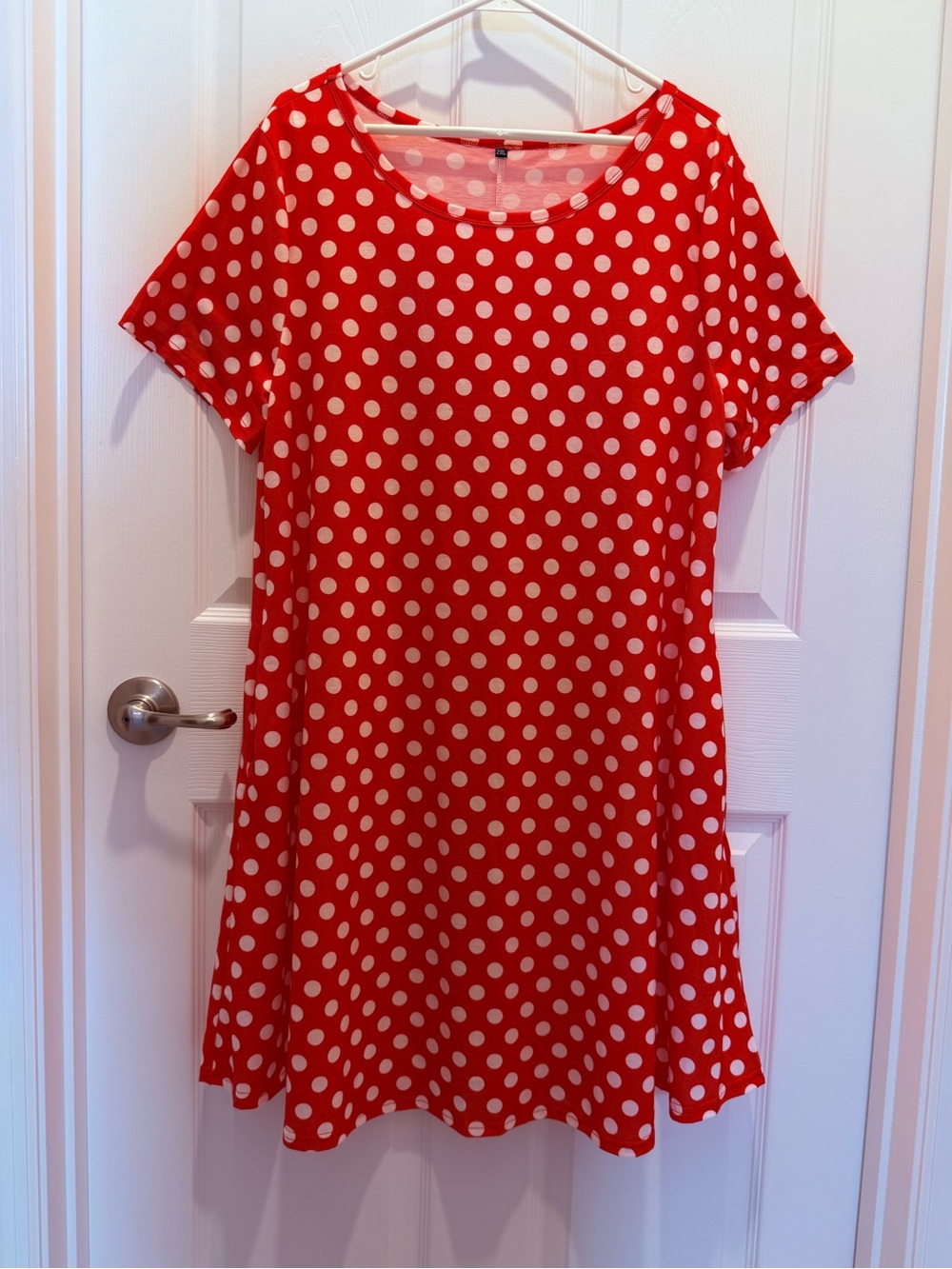 Red Polka Dot Women’s Dress by
